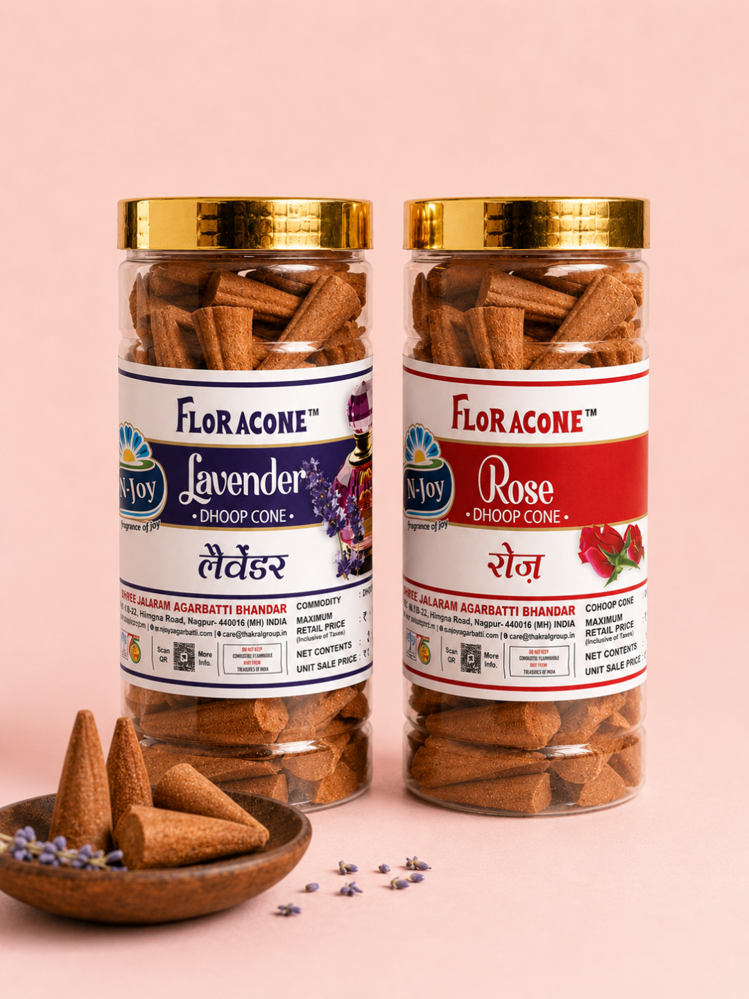 N-Joy Floracone Dhoop Cone Jar