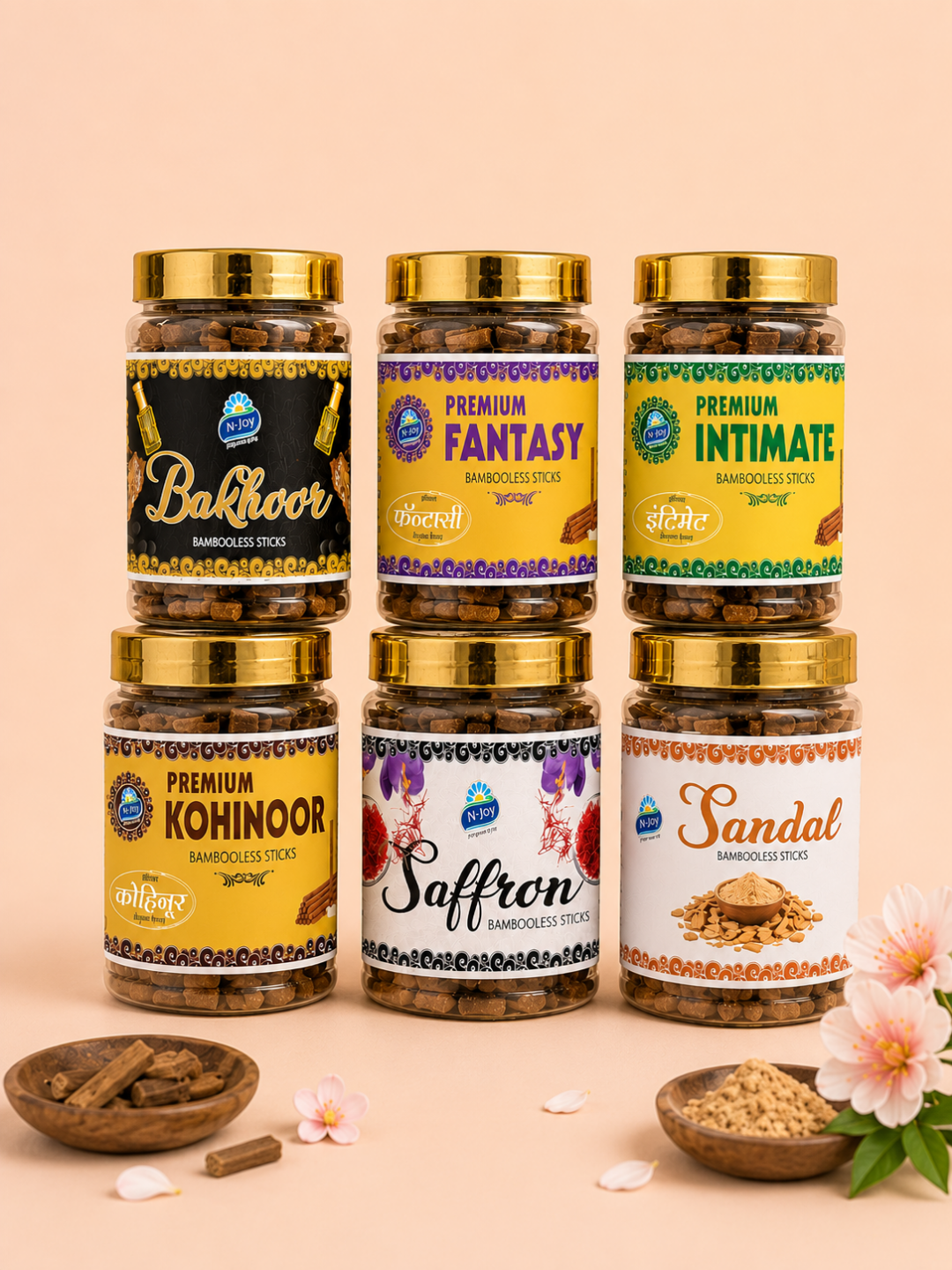 N-Joy Kohinoor Dhoop Sticks Jar