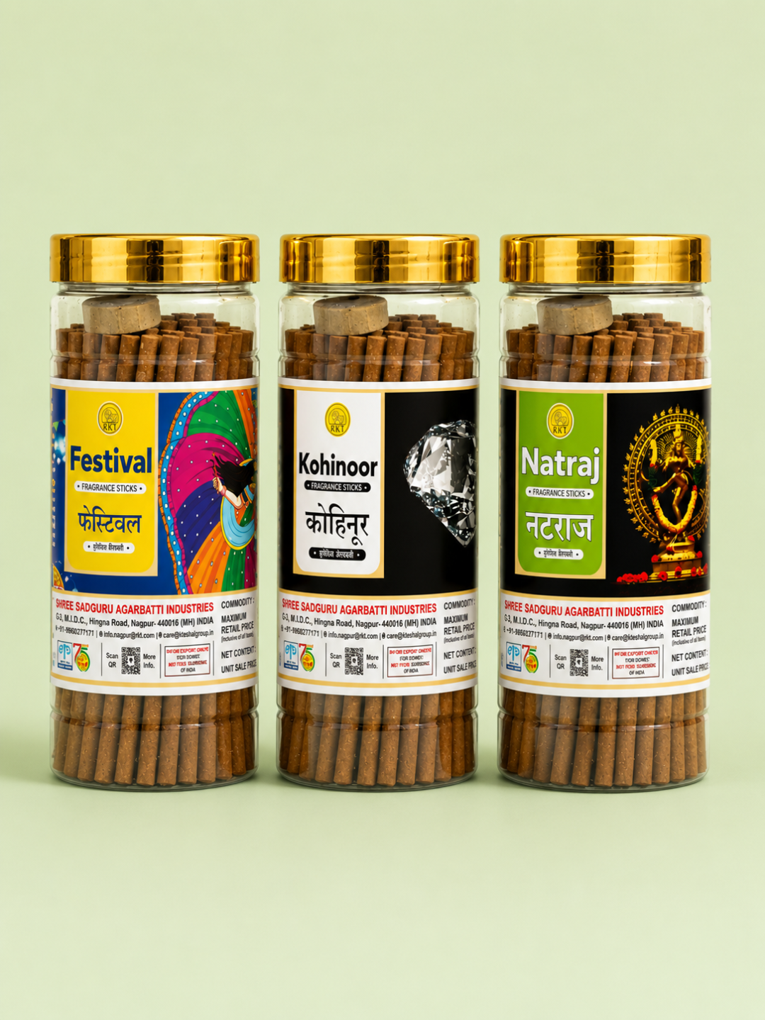 Festival Dhoop Stick Jar